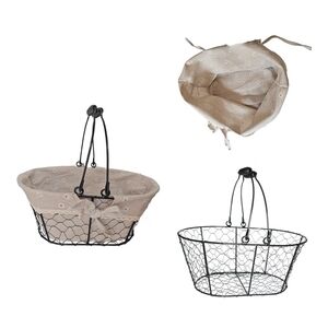 METAL EGG BASKET WITH HANGING HANDLE